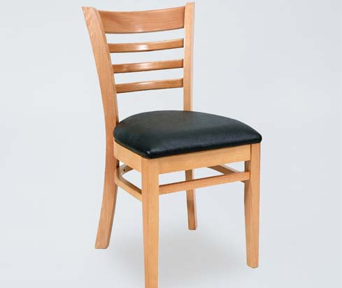 DC16 Classic Commercial High Ladder Wooden Dining Chair For Hotel Restaurant