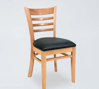 DC16 Classic Commercial High Ladder Wooden Dining Chair For Hotel Restaurant