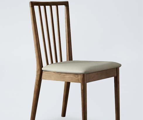 dc32 nordic upholstered beech wood dining chair