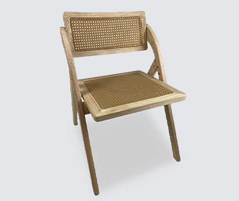 DC82 Wooden Rattan Folding Chair