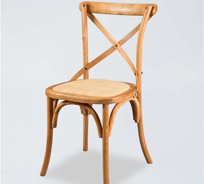 DC63 Wood Cross Back Chair