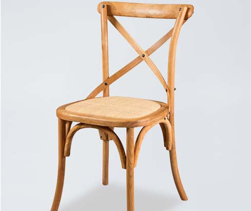 DC63 Wood Cross Back Chair