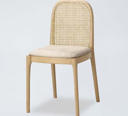 DC60 Nordic Modern Rattan Dining Chair For Hotel Resturant
