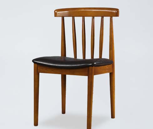 DC15 Brown Wooden Elbow Chair