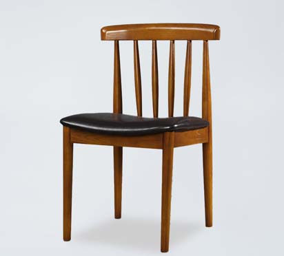 DC15 Brown Wooden Elbow Chair