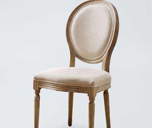 DC80 French Accent Beech Wooden Upholstered Chair