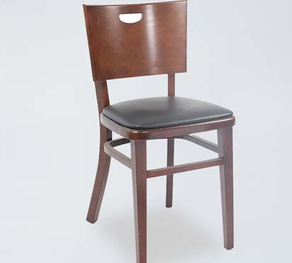 DC23 Dark Wooden Chair For Restaurant
