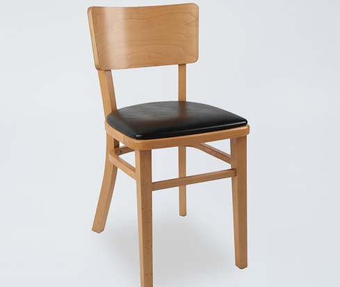 DC36 Commercial Upholstered Rubberwood Dining Chair