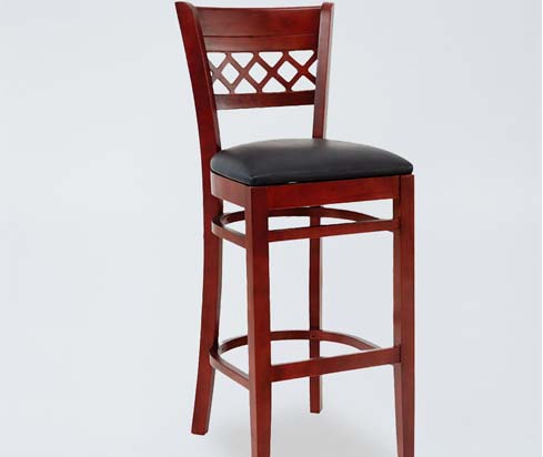 Cross Back Upholstered Dining Chair