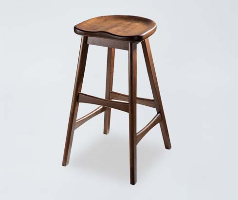 Hand Carved Wooden Bar Stools