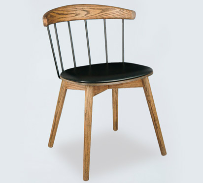 DC06 Wooden Upholstered Windsor Chair