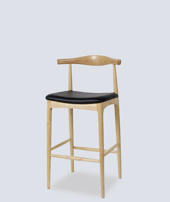 Wooden Bar Stool (High Foot Chair)