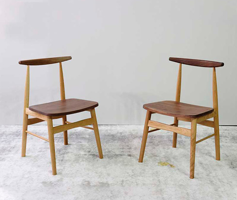 Wood Chair With Woven Seat