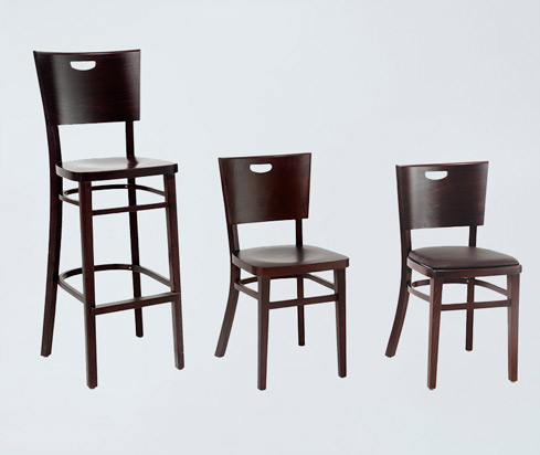 dc23 dark wooden chair for restaurant 2
