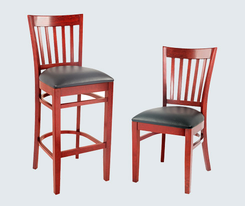 Padded Wooden Dining Chairs