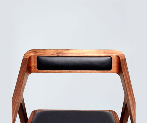 dc77 morden design wooden armrest katakana dining chair 3