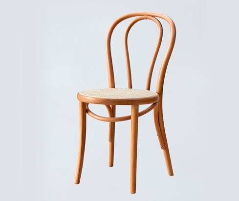 dc78 round back solid wood thonet chair 2