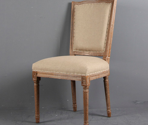 Commercial Wedding Oak Wood Armrest Cushioned Chair