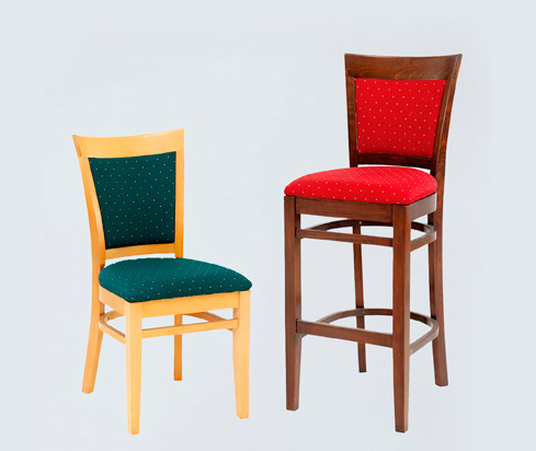 Wooden Frame PU Leather High Density Foam Chair