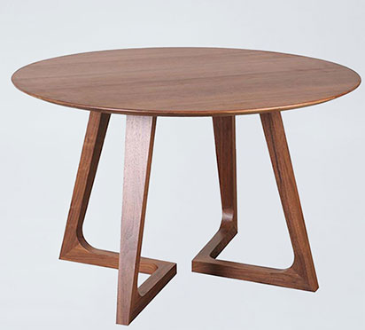 CT3 Nordic Design Round Wooden Coffee Table