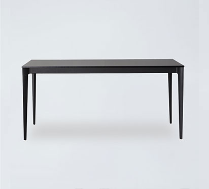 DT5 Black Rectangle Wooden Table Rubberwood