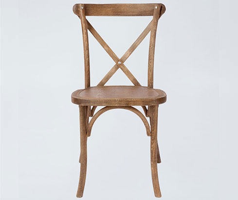 Wood Cross Back Dining Chairs